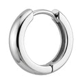 Men's Polished Stainless Steel Huggie Hoop Earring (Single)
