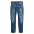 Premium Cashmere-Blend Mid-Wash Jeans