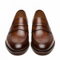 Premium Brown Burnished Leather Loafers