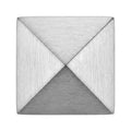 Men's Brushed Stainless Steel Pyramid Stud Earring (Single)